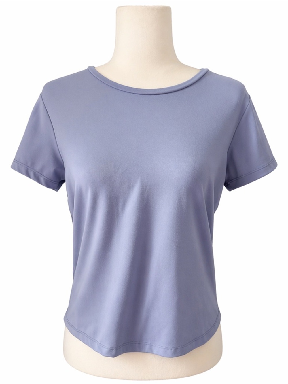 SPLASH Light Blue Baby Tee Crop Short Sleeve T-shirt Women’s Size Medium